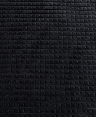 Solid Textured Jacquard Plush Throw, 60" X 50"