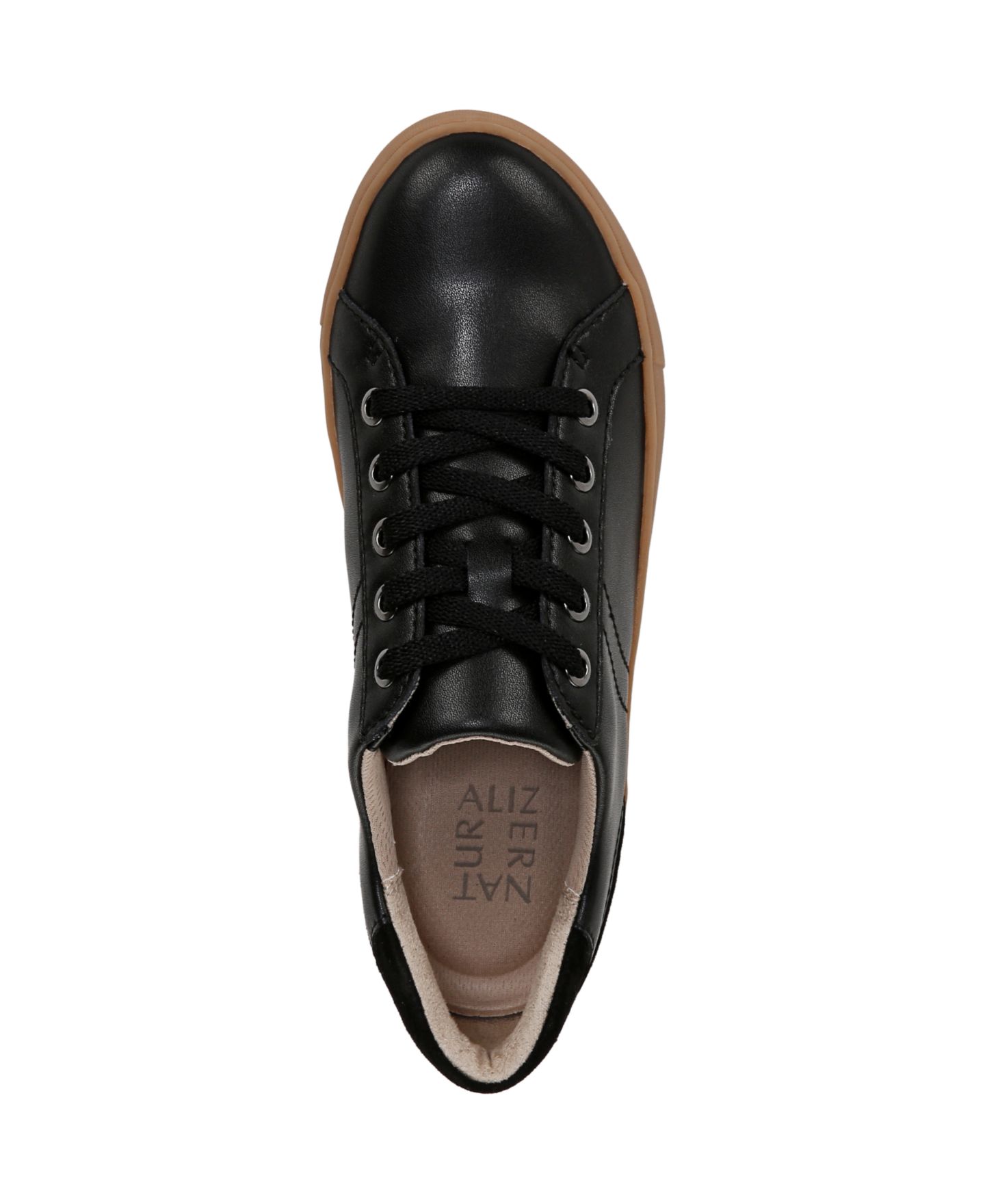 Женские кроссовки Naturalizer Morrison Lace Up, цвет: Чёрный кожаный / Карамельный — фото 4