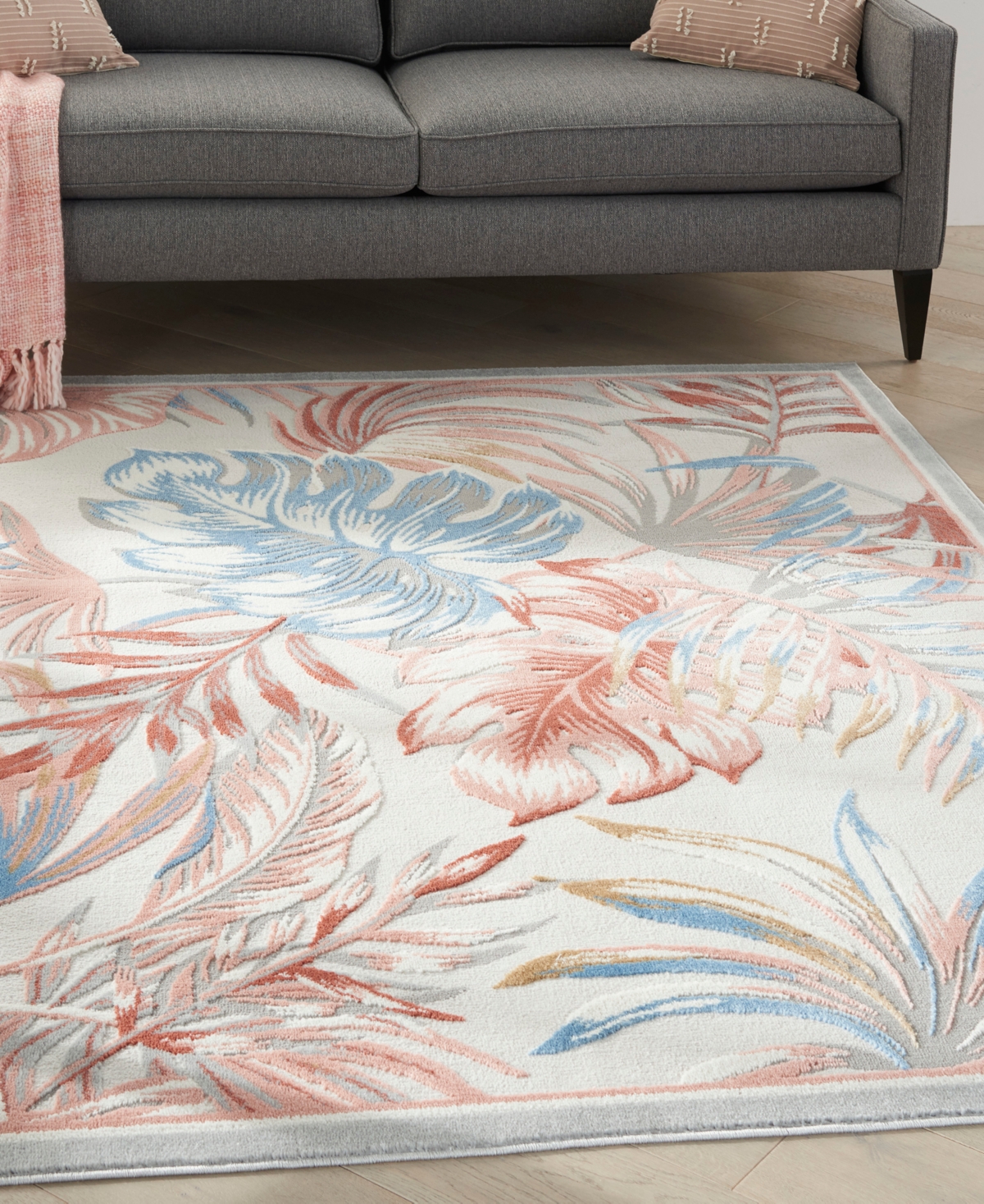 Nourison Home Seaside Sds01 5'3"x7'3" Area Rug In Multi