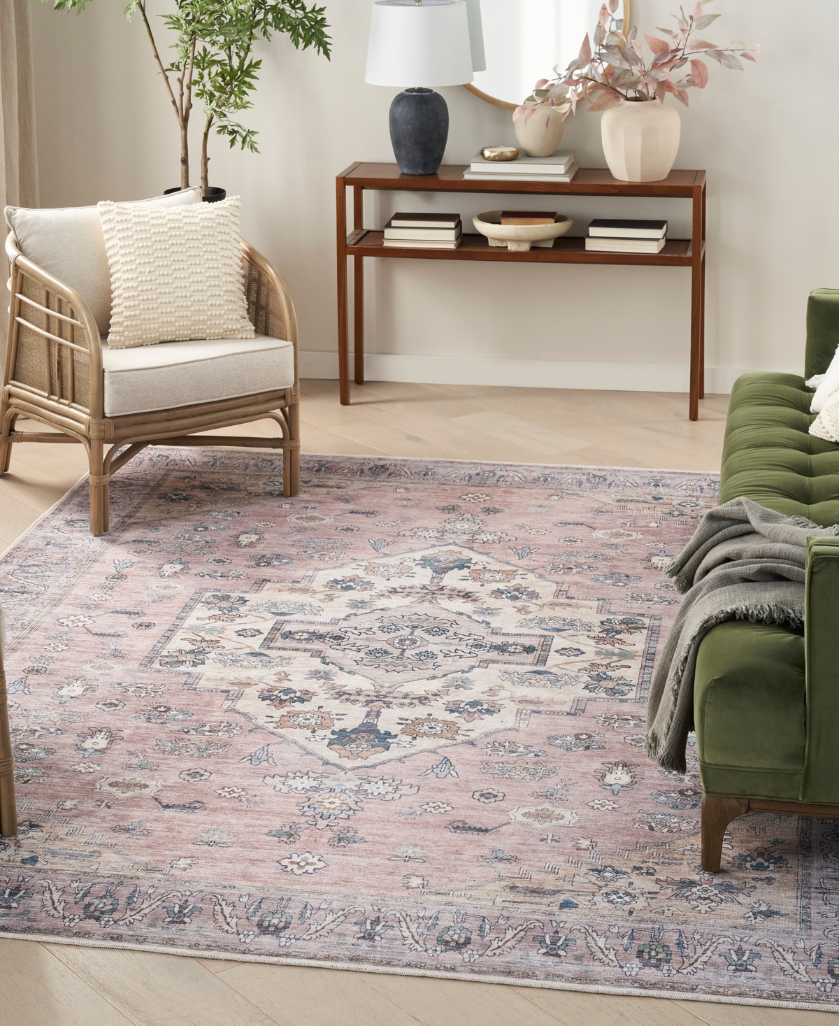 Nourison Home Grand Washables Grw03 5'3"x7'3" Area Rug In Multi