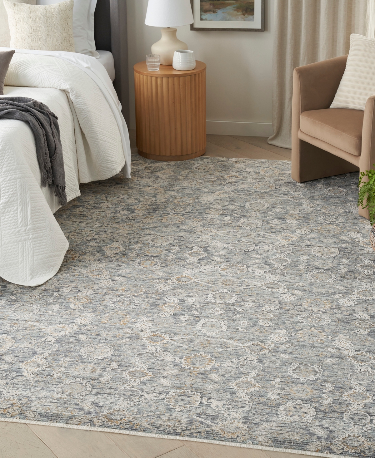 Nourison Home Lynx Lnx08 5'3"x7'10" Area Rug In Charcoal