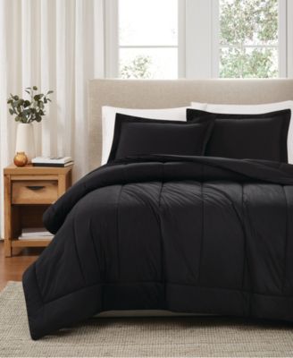 Solid Cotton Percale 2-Pc. Comforter Set, Twin/Twin XL