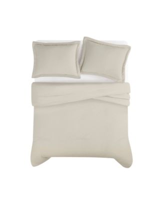 Brookyln Loom 100% Linen Cover 3-Pc. Comforter Set, Full/Queen