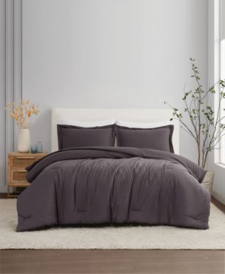 Brookyln Loom 100% Linen Cover 3-Pc. Comforter Set, Full/Queen