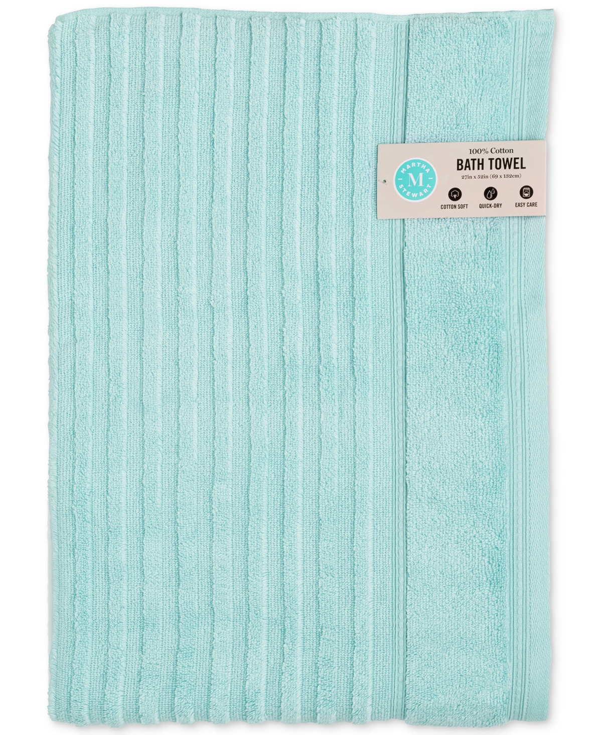Martha Stewart Collection Quick Dry Cotton Solid Towel, 27