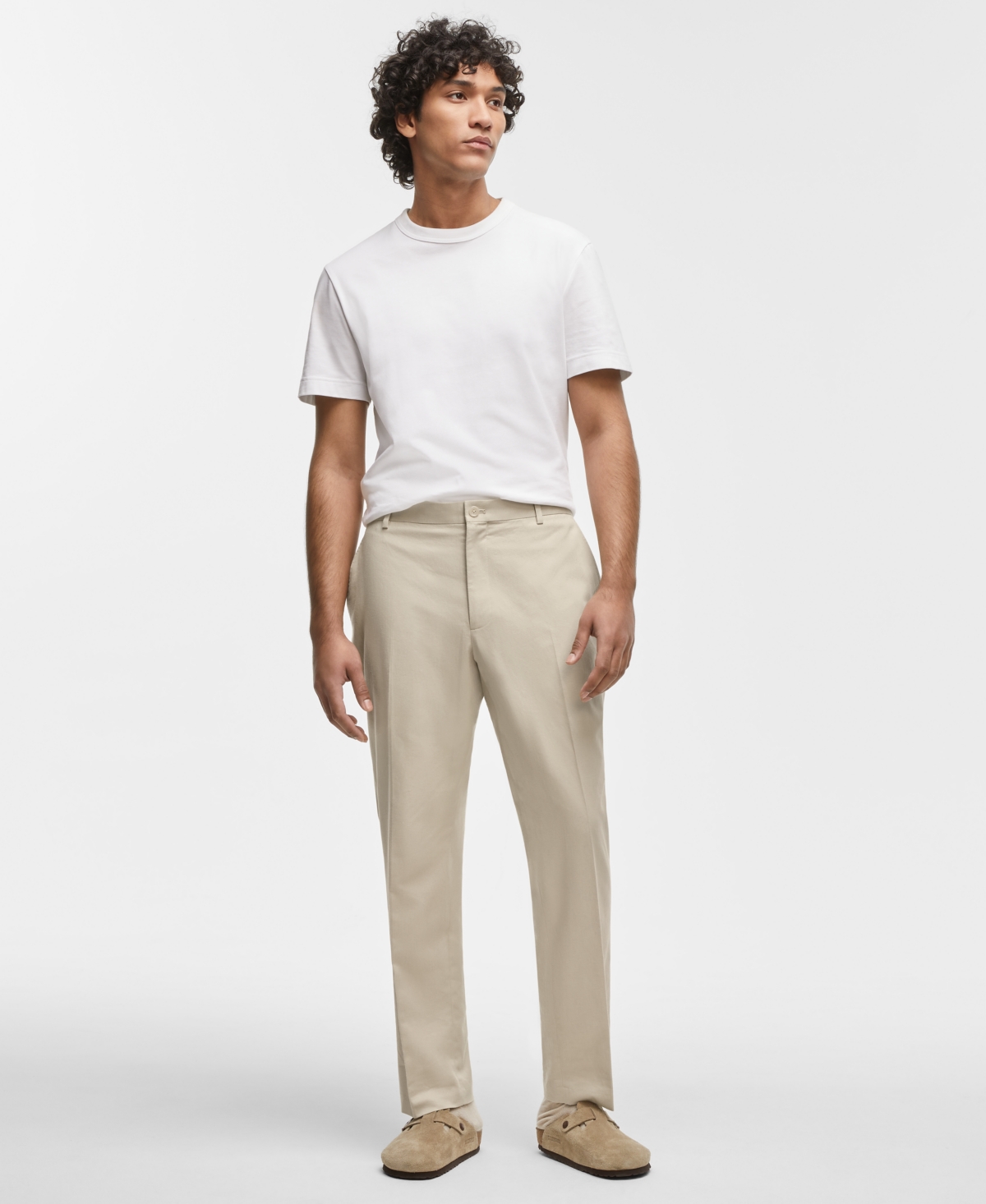 Mode Of One Men's Slim-fit Suit Pants, Exclusively At Macy's In Dark Ecru