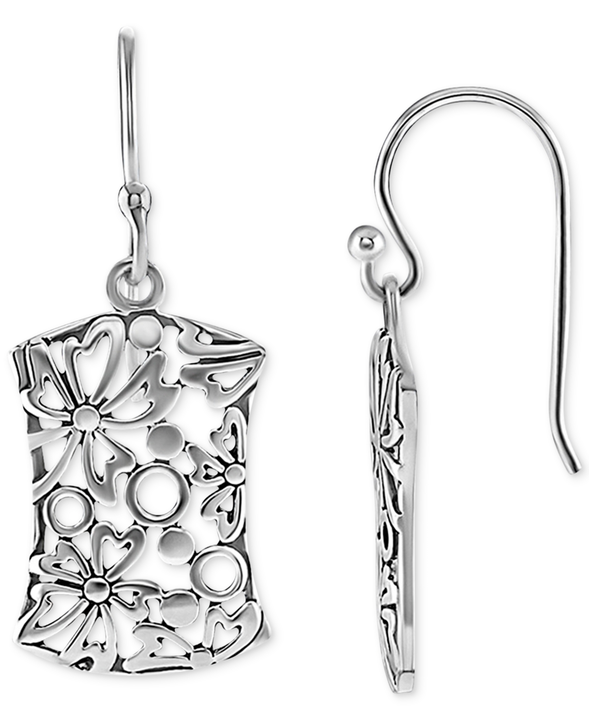 Giani Bernini Filigree Drop Earrings in Sterling Created for Macy's - Silver