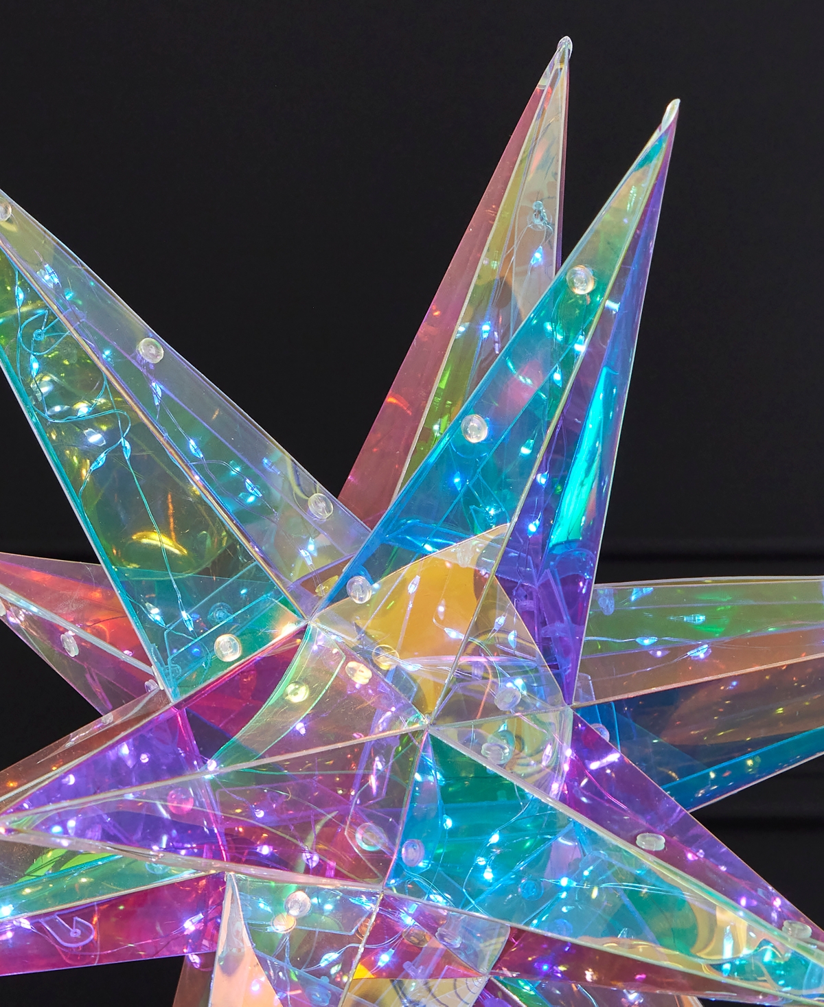 Seasonal Prismatic Christmas Explosion Star Led Lights 16.14