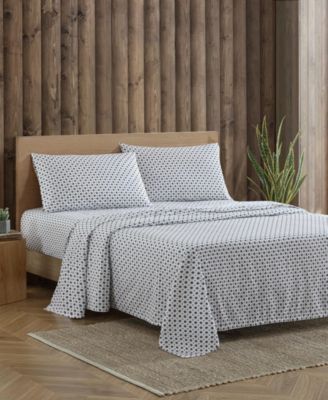 Printed 100% Cotton Percale 4-Pc. Sheet Set, Full&nbsp;