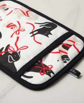 Holiday Pets Kitchen Towel, Oven Mitt & Potholder, Set of 4