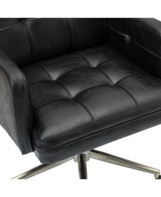 Mid-century Modern Height-Adjustable 360° Swivel Office Chair