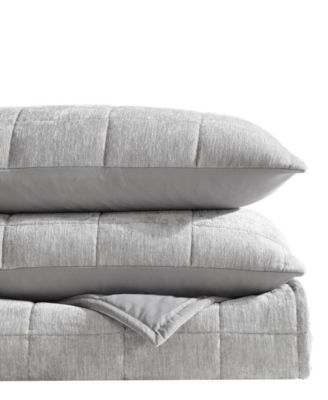 Chenille Box Solid 3-Pc. Quilt Set, Queen