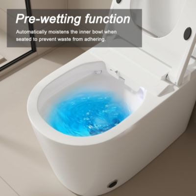 Smart Toilet With 110V High-end pulse | Instant heating | Antibacterial seat | Wireless remote control | Vortex flushing