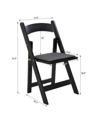 Streamdale 4-Pack Foldable Dining Chairs with Cushions