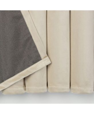 Premium 2-Panel Blackout Velvet Curtains - Classy & Solid Drapes for Living Room or Bedroom - 52" x 108" - Indigo