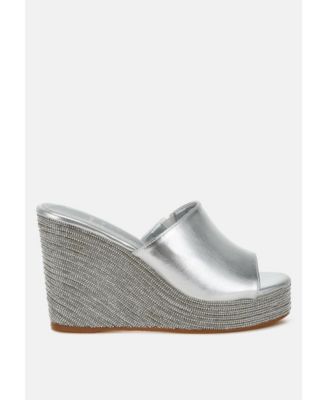 No Filter Wedge Heel Peep Toe Sandals