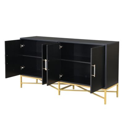 Streamdale Four-Door Sideboard with Cross-Leg Design