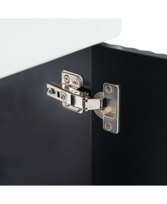 Modern 21.6" Floating Bathroom Vanity with Ceramic Basin (Left)