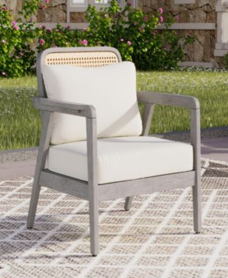 Streamdale Acacia Patio Club Chair with Waterproof Cushion