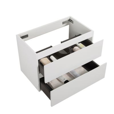 2-Drawer Wall-Mounted Cabinet, No Basin
