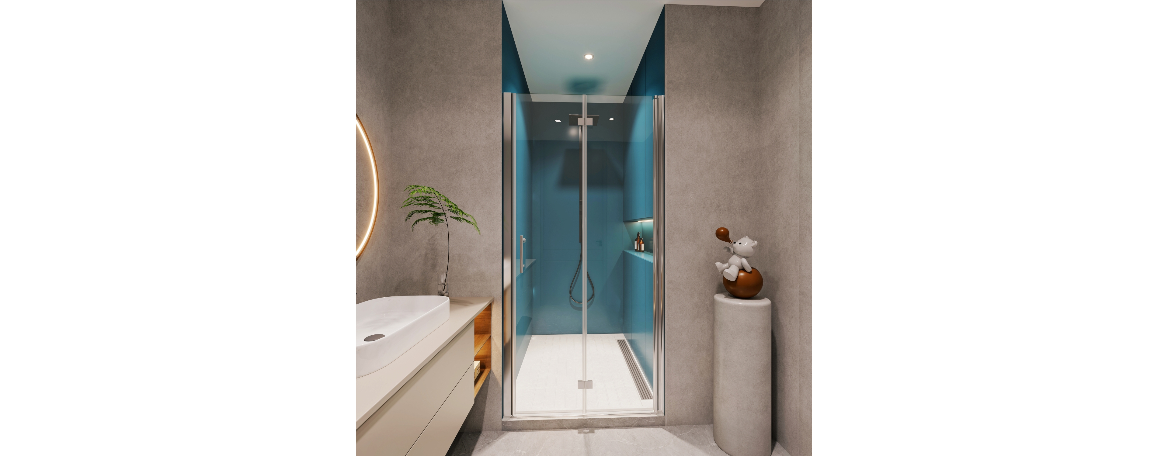 1 3/8" adjustment, universal pivot shower door