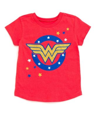 Toddler Girls DC Comics Batgirl Super Wonder Woman 3 Pack T-Shirts to