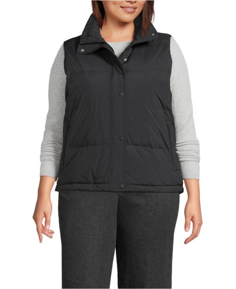 Женские жилеты Lands' End Plus Size Max 600 Down Puffer Vest
