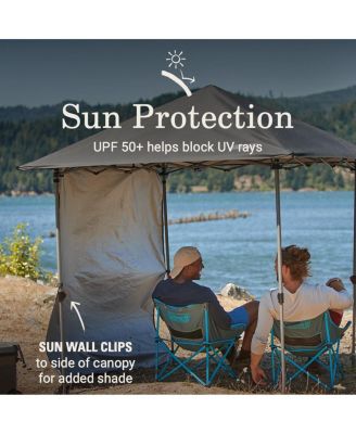 Black OASIS Lite 7 x 7 Canopy with Sun Wall