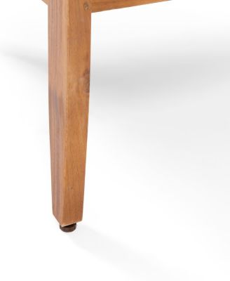 Aston Acacia Wood Outdoor Club Chairs With Cushions - Teak + Dark Gray