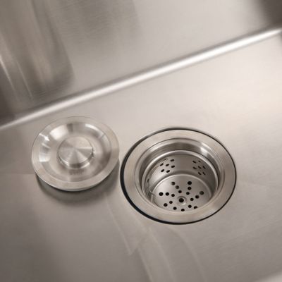 24" Stainless Steel Sink with Faucet & Drain