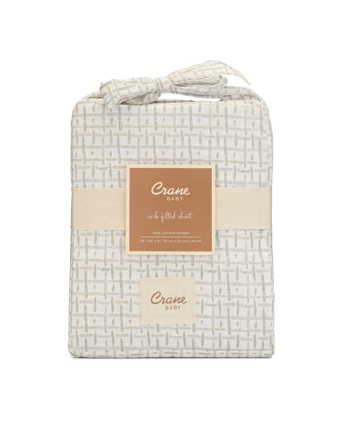 CRANE BABY INFANTS COVE HASHTAG FITTED CRIB SHEET 