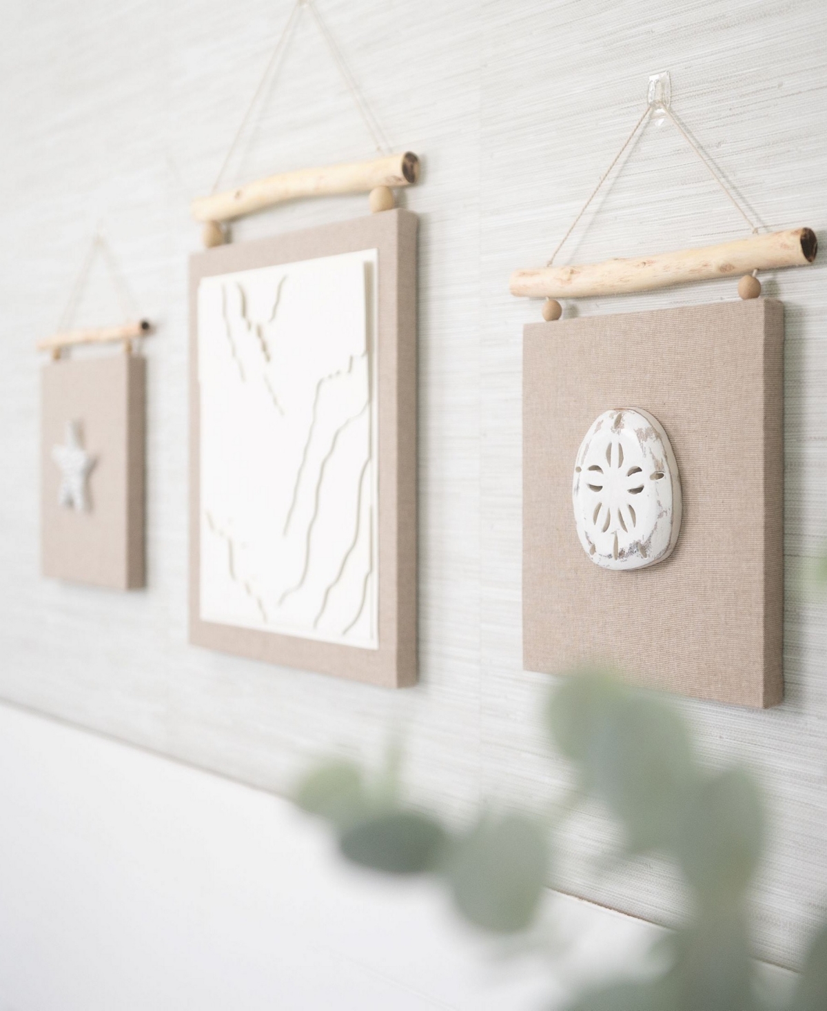 Shop Crane Baby Cove Beach Life Wall Decor, 3-pc. Set In Blue