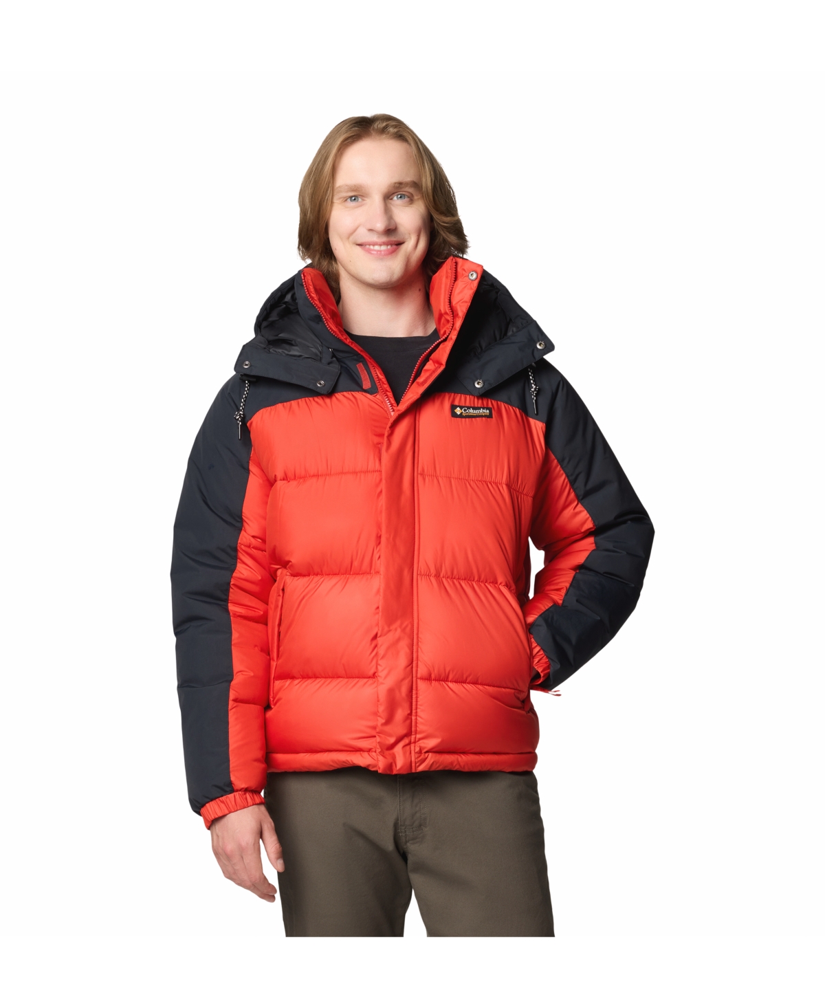 Columbia Men's  Snowqualmie Ii Puffer Jacket In Sail Red,black