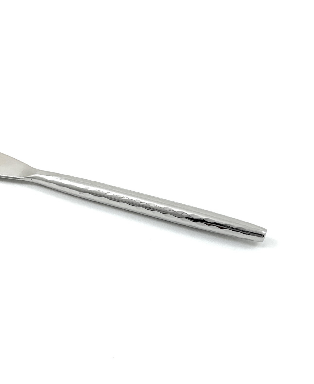 Vibhsa Hammered 4-pc. Cheese Knives Set, Serving For 4 In Silver Glossy Finish