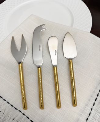 Hammered 4-Pc. Cheese Knives Set, Serving for 4