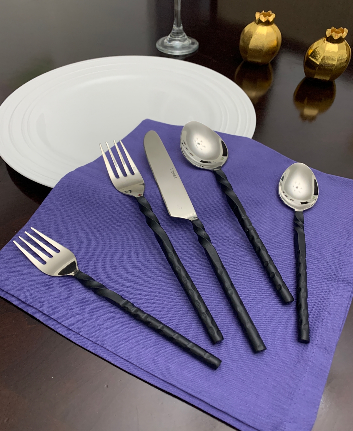 VIBHSA ROPE 20-PC. FLATWARE SET, SERVING FOR 4 