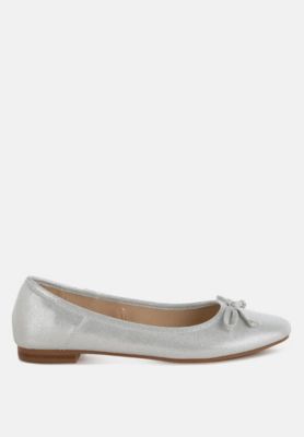 Womens Agshin Metallic Ballet Flats