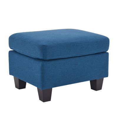 Springfield Navy Blue Ottoman: Contemporary Comfort and Versatile Style