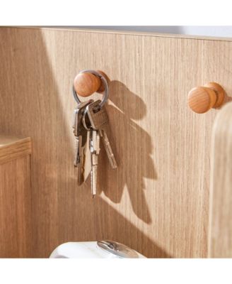 Streamdale Minimalist Storage Cabinet, Rattan Accent