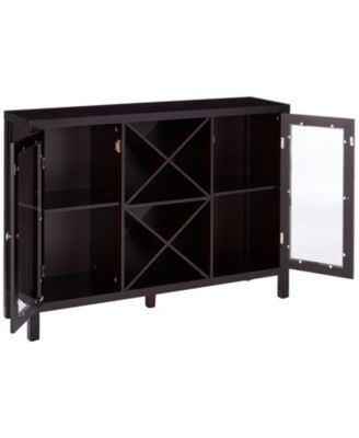 Wine Bar Cabinet for Liquor and Coffee Buffet, Sideboard with Storage Shelves for Dining Living Room Kitchen