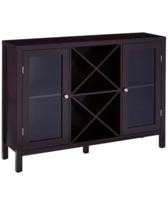 Wine Bar Cabinet for Liquor and Coffee Buffet, Sideboard with Storage Shelves for Dining Living Room Kitchen