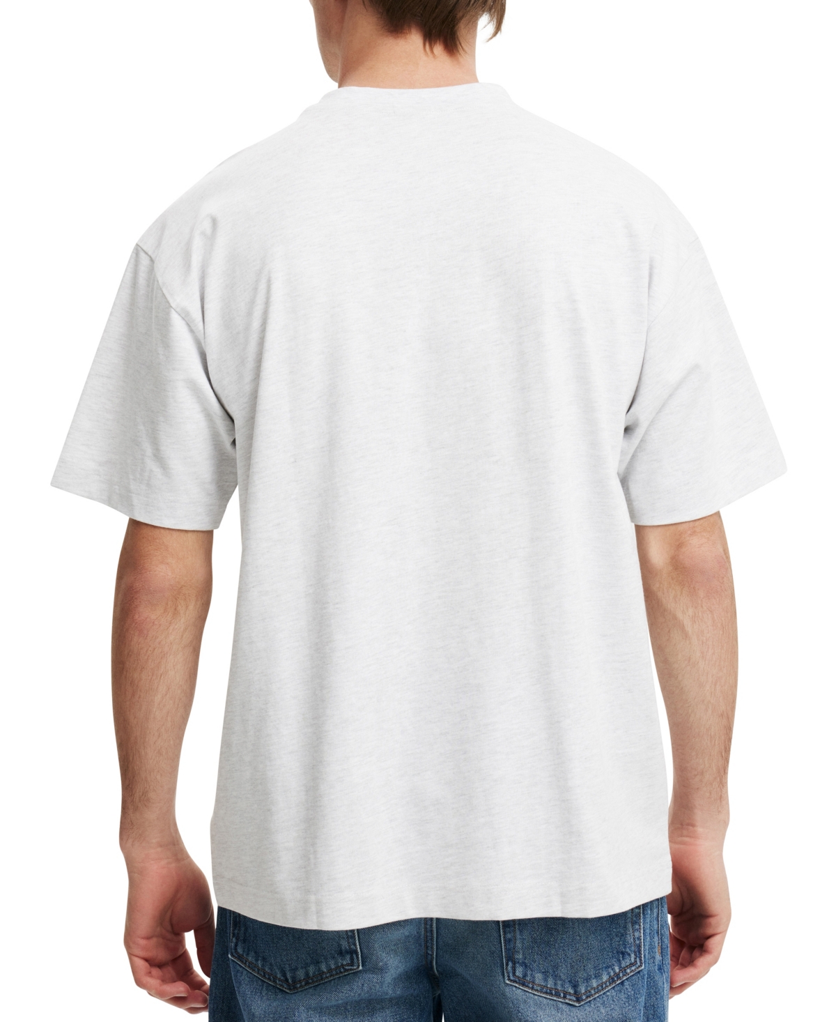 Cotton On Men's Box Fit College T-Shirt -Tribeca Script Navy