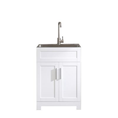 Laundry Tub Cabinet with Stainless Steel Combo