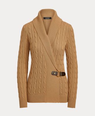 Women's Buckled Cotton Sweater