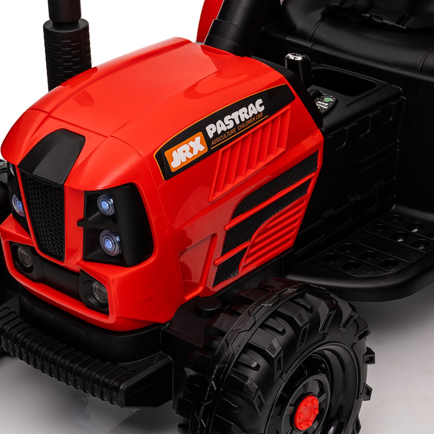 Детская игрушка Streamdale Furniture Streamdale 24V Electric Ride On Tractor with Trailer and Remote, цвет: Красный — фото 8