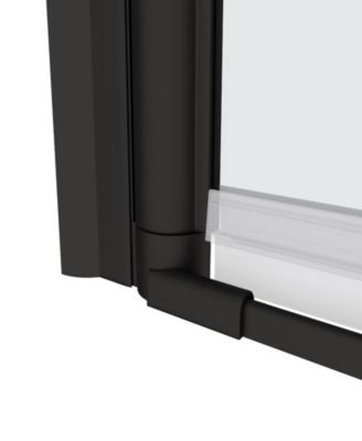 1 3/8" adjustment, universal pivot shower door, open outside, with 1/4" tempered glass