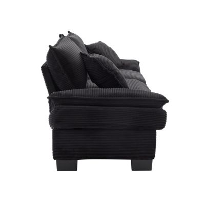  Corduroy Sofa Sleeper Couch with Pillows