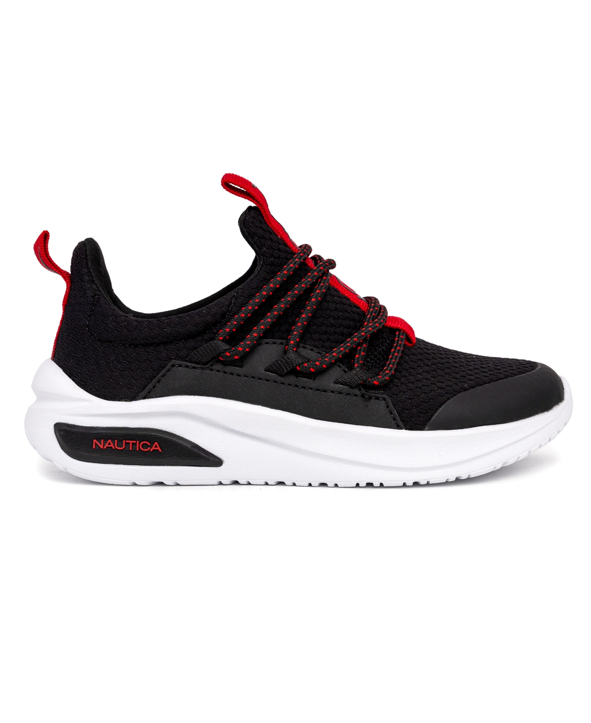 Nautica Little And Big Boys Swimm Athletic Sneakers In Black,red
