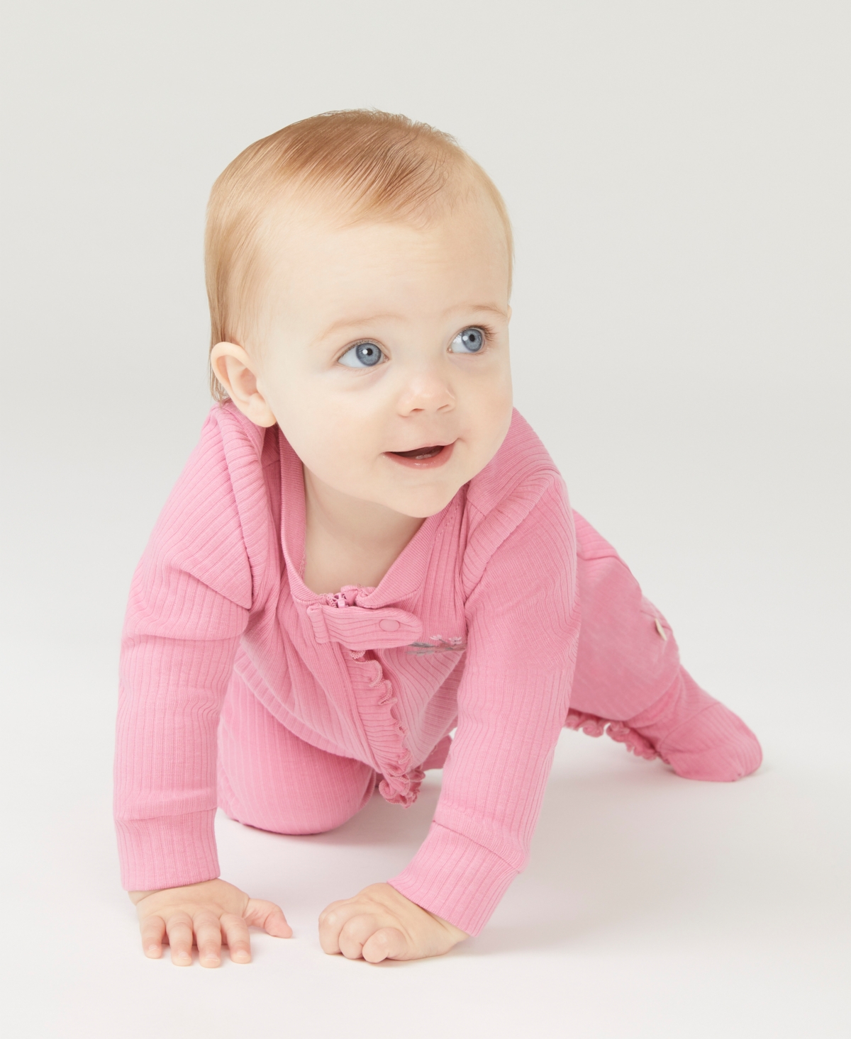 Huggies Baby Girls Organic Rib Coverall