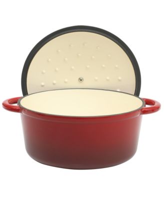 Addlestone 5 Quart Enamel Cast Iron Dutch Oven - Red